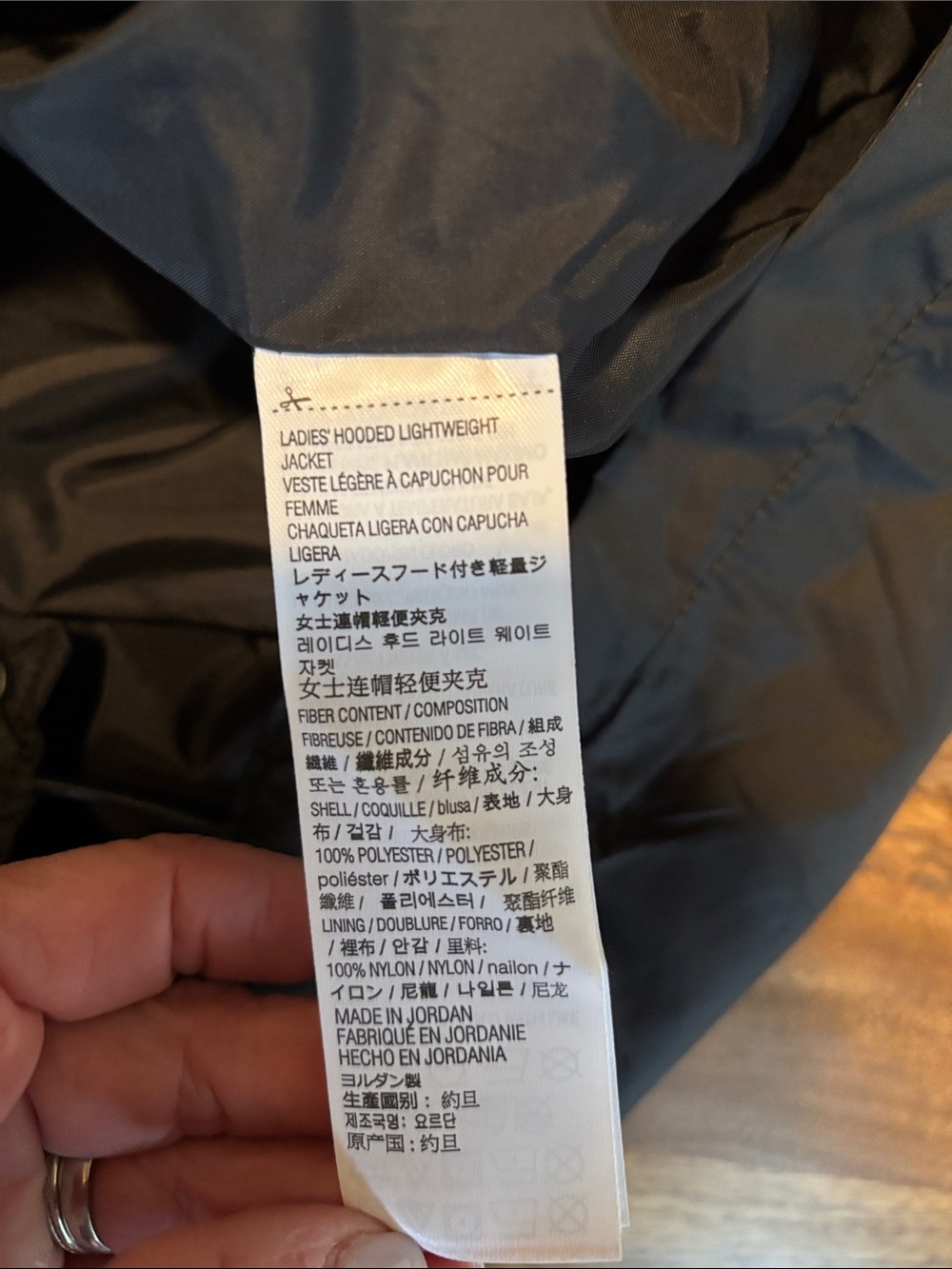 Classic Black Hooded Long Light Weight Wind/Raincoat Jacket - Picture 6 of 16